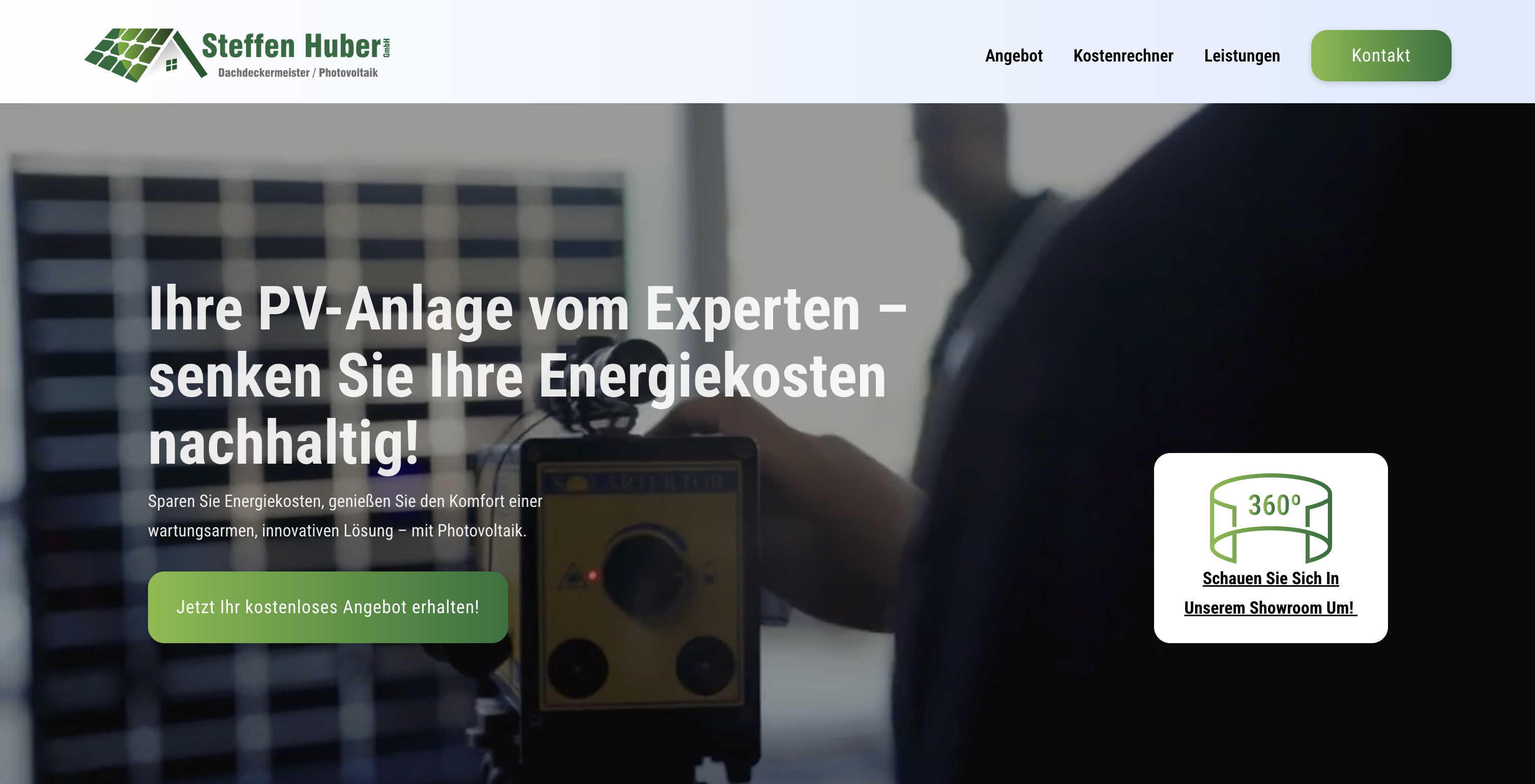 Webseite Dachdeckermeister Huber von my-scale