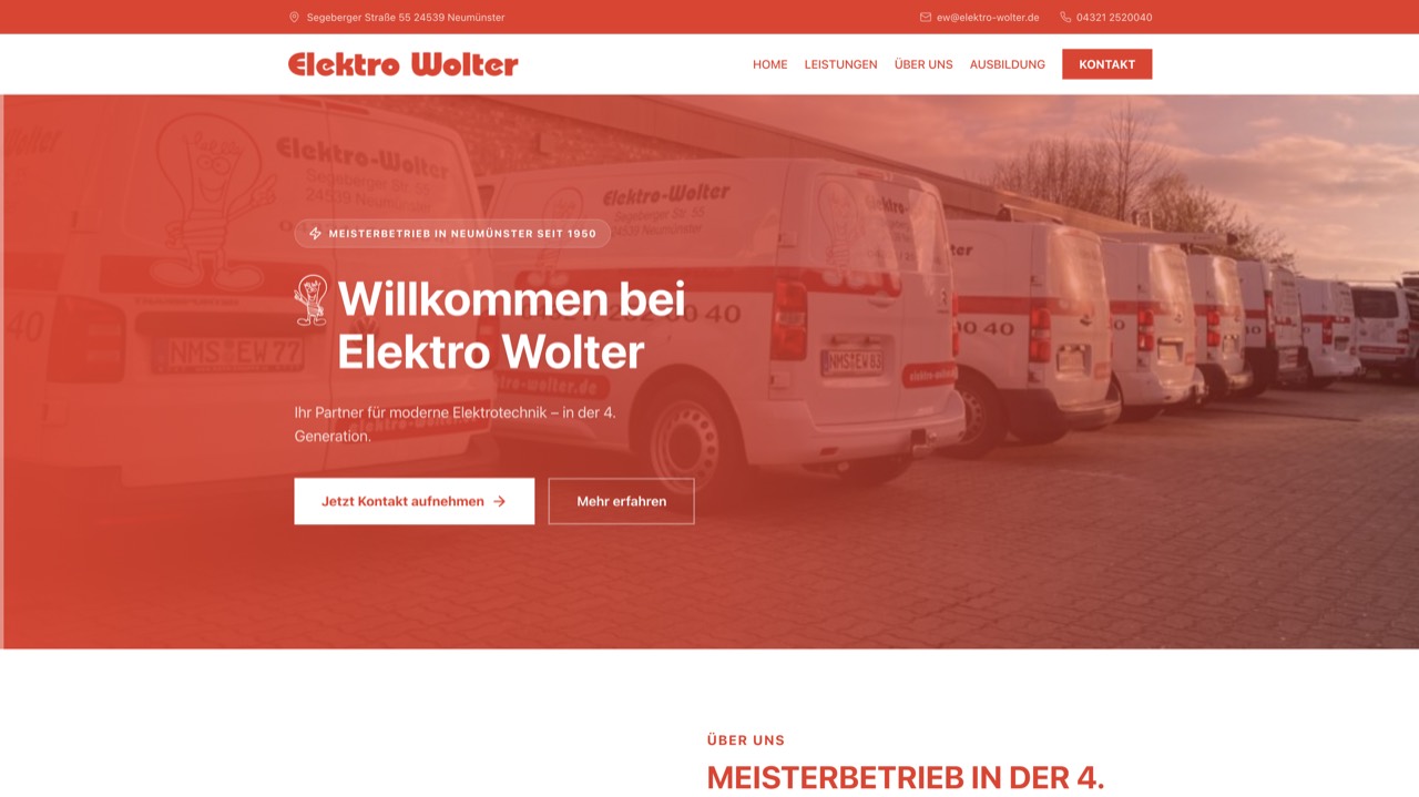 Webseite Elektro Wolter von my-scale