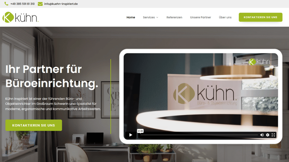 Webseite Kühn Inspiriert von my-scale