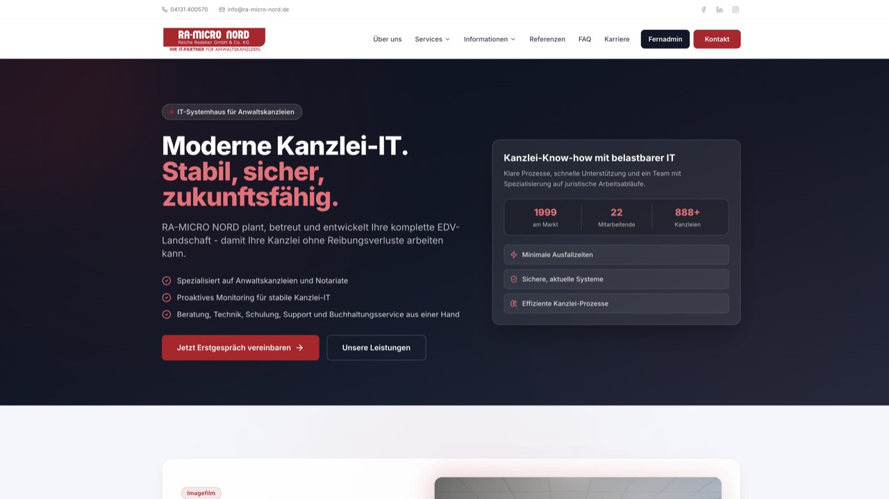 Webseite RA-MICRO NORD von my-scale